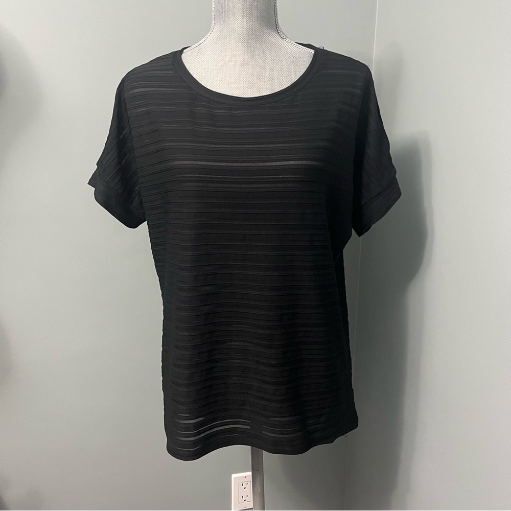 MICHAEL MICHAEL KORS cold shoulder black blouse size medium shirt